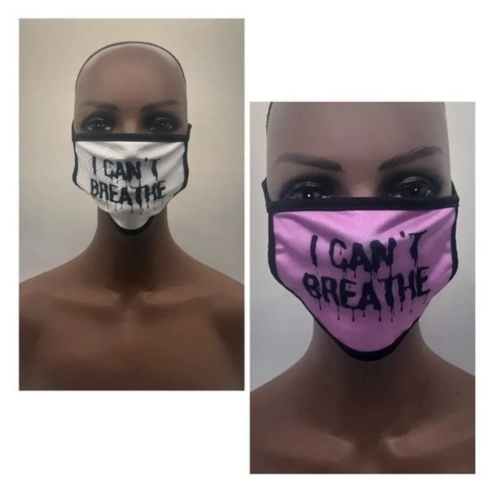 I Cant Breathe Face Mask For Unisex Pink‎ Or White  Fashion Style